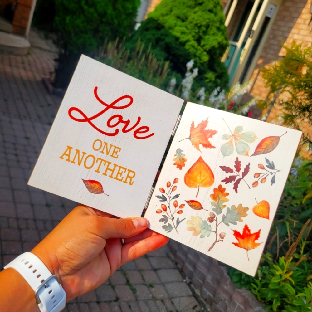 Ashland- Love one another fall wooden sign